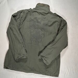 Rothco Ultra Force M-65 Field Jacket Mens XL Olive Green Ludwig Drums Graphic